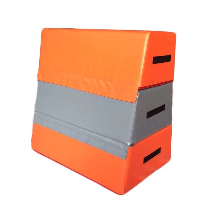 सॉफ्ट थ्री सेक्शन स्क्वायर-टॉप जंप बॉक्स